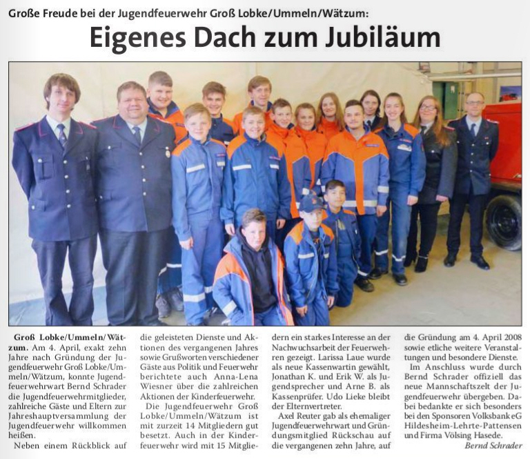 Algermissener Gemeindebote 26.04.2018 Jugendfeuerwehr